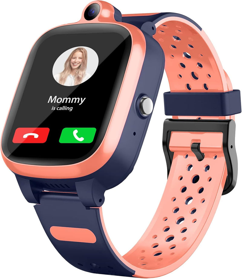 Fitonme 4G Smartwatch Kinder mit GPS und Telefon Uhr Videoanruf SOS AntiVerlust von Früherziehungswe