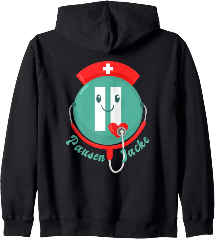 Pausenjacke für Krankenschwester, Ärzte & Altenpflegerinnen Kapuzenjacke