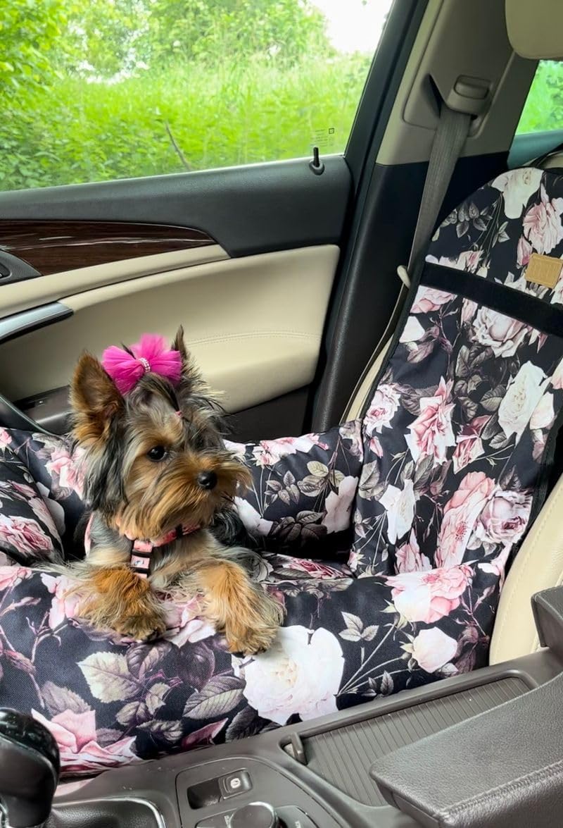 Petsen Hunde Personalisiert Autositz, Autositze Hund Rückbank mit Leine, Hundeautositz mit Hundename