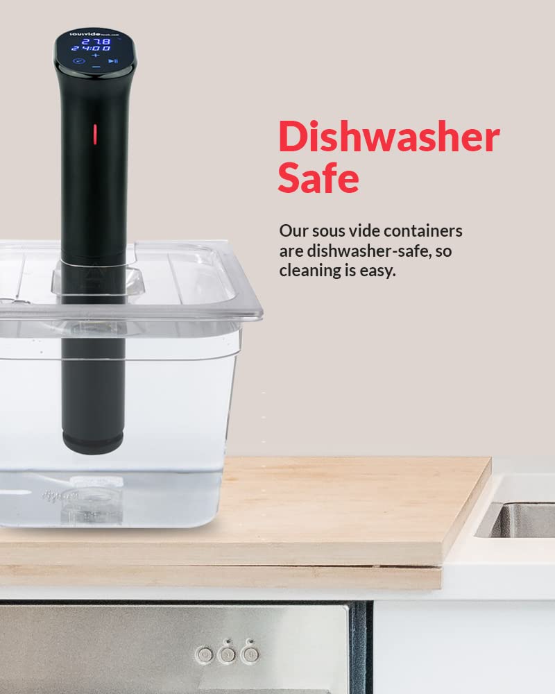 SousVideTools Container aus Polycarbonat, 11,6 l, mit Deckel passend für den iVide 2.0 Sous-Vide-Sti