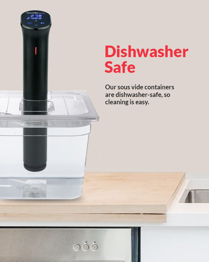 SousVideTools Container aus Polycarbonat, 11,6 l, mit Deckel passend für den iVide 2.0 Sous-Vide-Sti