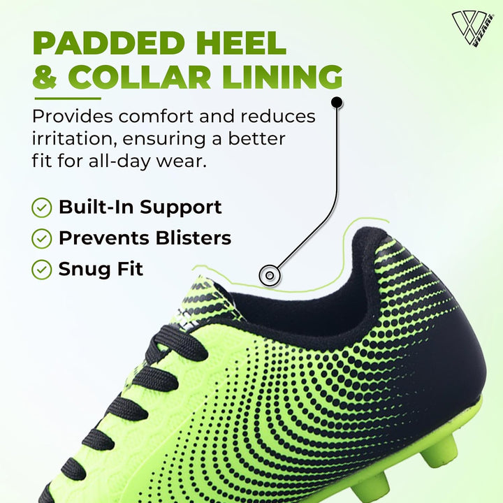 Vizari Unisex Kinder Stealth Fg Schuhe 28 EU Grün Schwarz, 28 EU Grün Schwarz