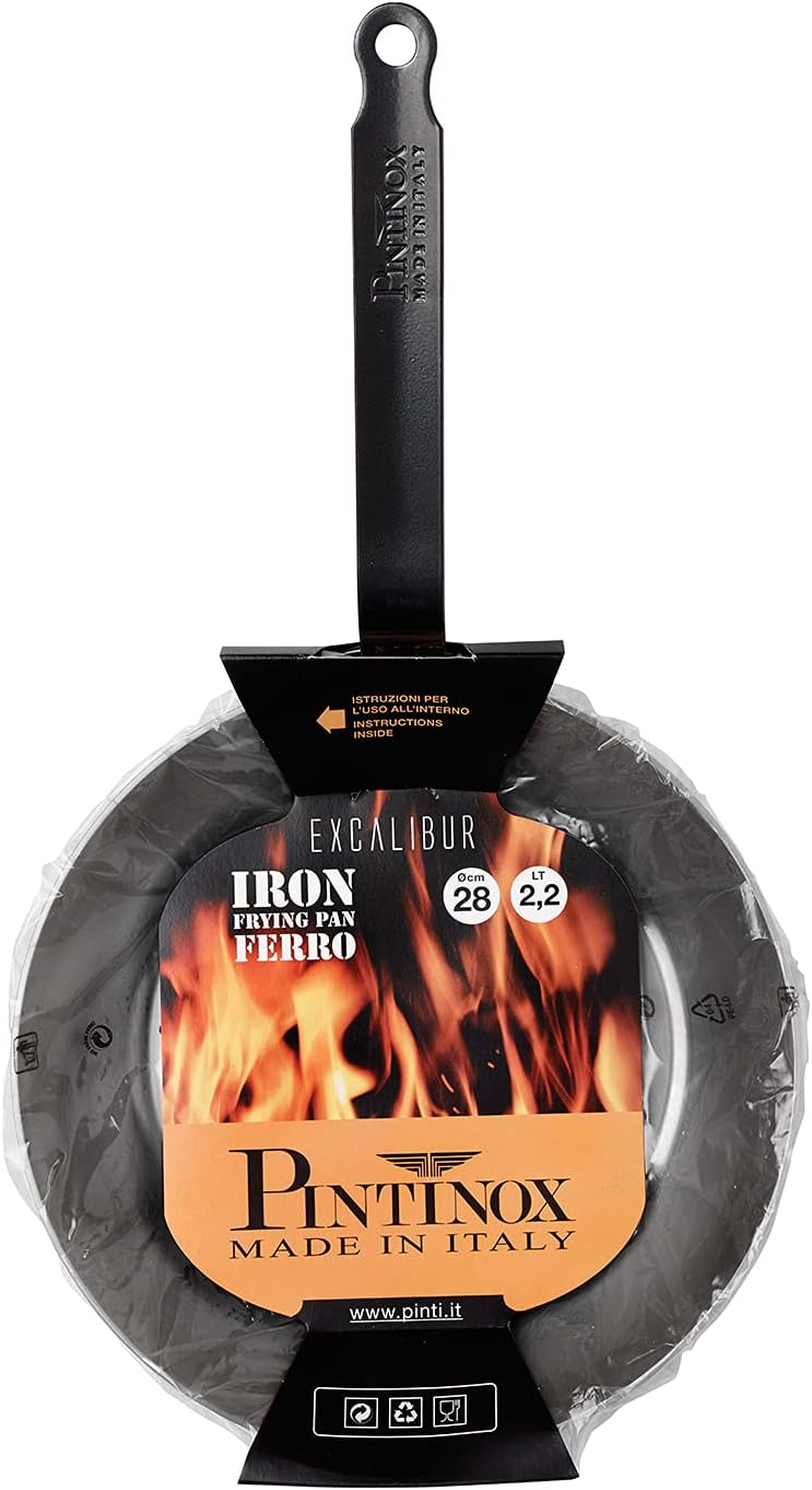 Pinti Eisen Stielpfanne Wok 34 cm Ø - Serie Excalibur - Induktion