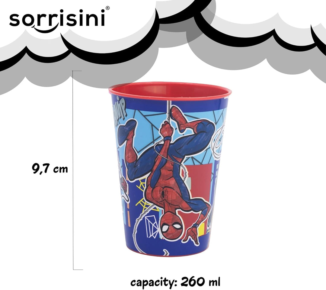 Kindergeschirr set Spiderman, Wiederverwendbares geschirr Set, Kinder Essgeschirr, Microwaveable pla