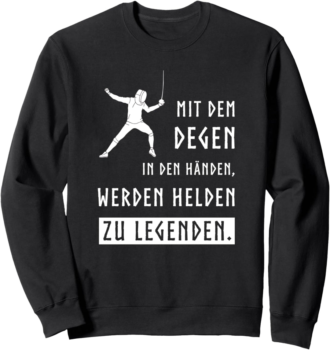 Fechten Lernen Spruch Lustig Degen Sport Kampfsport Fencing Sweatshirt
