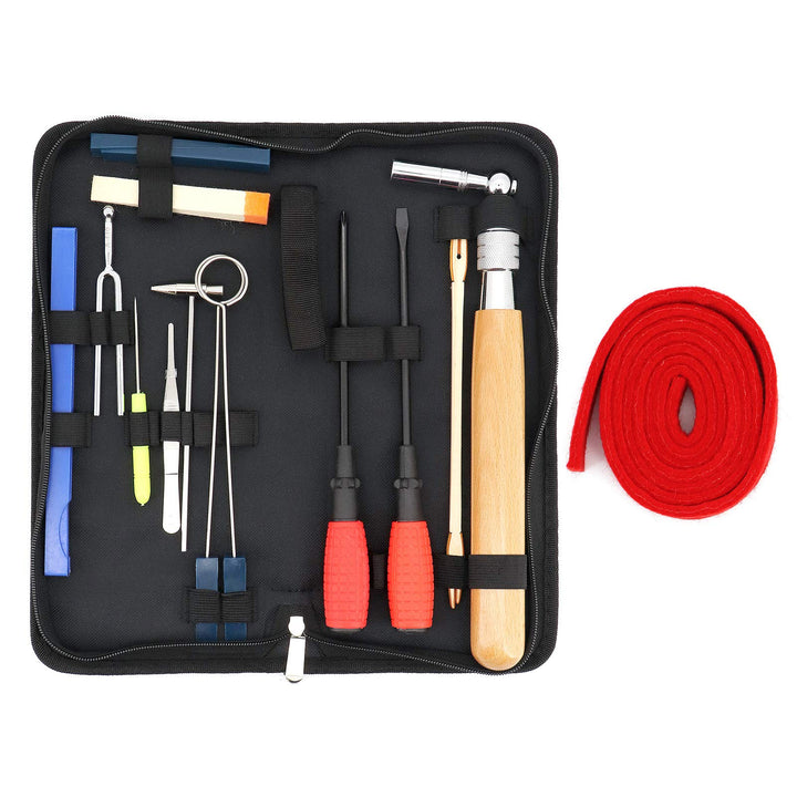 Yuhtech Piano Tuning Kit, 16 Pcs Professionelles Klavier-Stimm-Set Tuning Tool Set Piano Tuning Kit