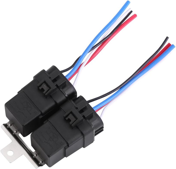 DC 12V 40A Auto Fahrzeug 4-Pin Wasserdicht versiegelt Integrierte Relais Sockel Kit 4 Draht mit Halt