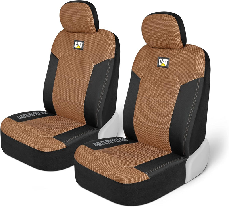 CAT® MeshFlex Automotive Sitzbezüge für PKW LKW und SUV (2er Set) - Beige Autositzbezüge für Vorders