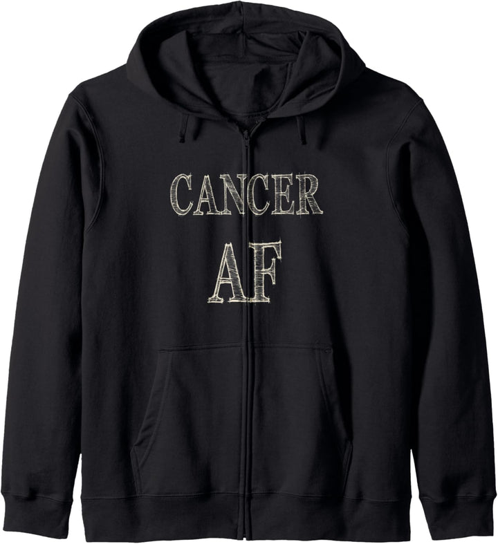 Cancer AF Womens Birthday Gift June & July Zodiac Sign Kapuzenjacke