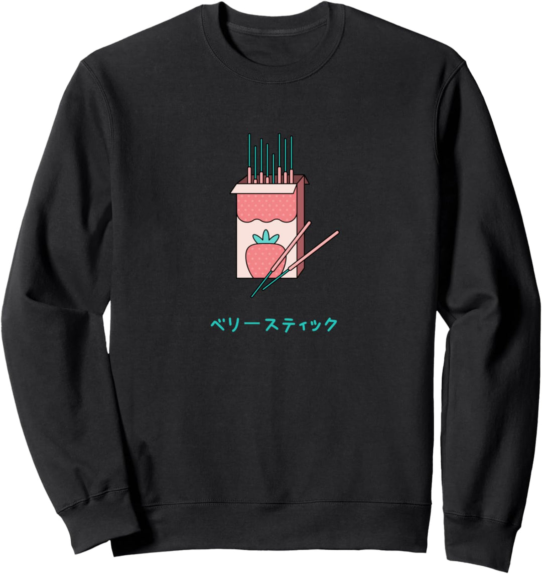 Berry Sticks Shirt Anime Japanisch Süsse Kawaii Erdbeere Sweatshirt