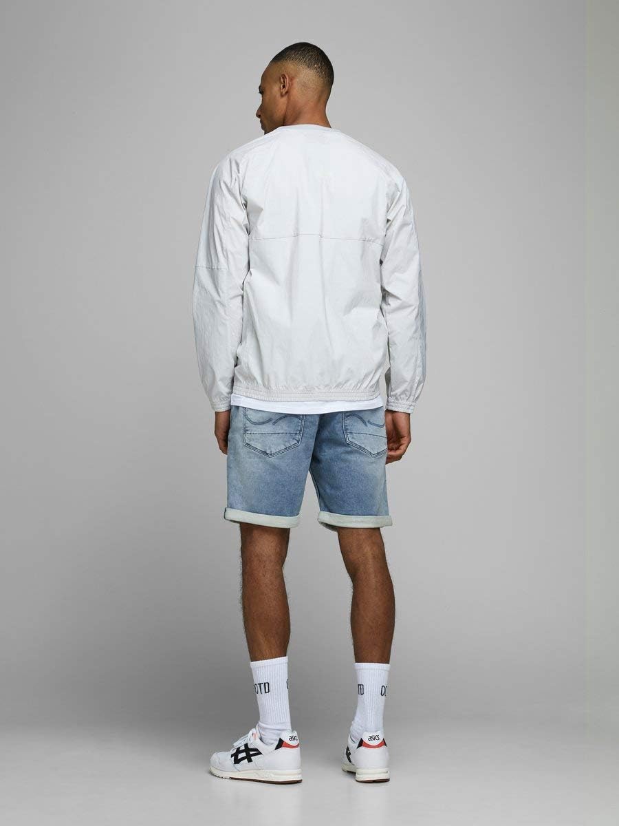JACK & JONES Male Jeansshorts Rick Dash GE 123 Indigo Knit SBlue Denim
