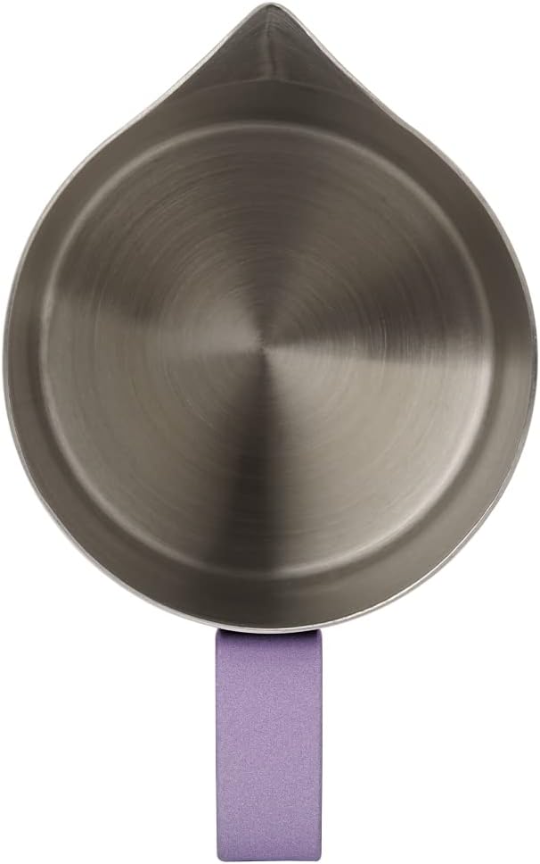 Milchaufschäumkrug mit Griff, 600 ml, Edelstahl-Dampfkrug, Espresso-Milchaufschäumer, für Kaffee, Ca