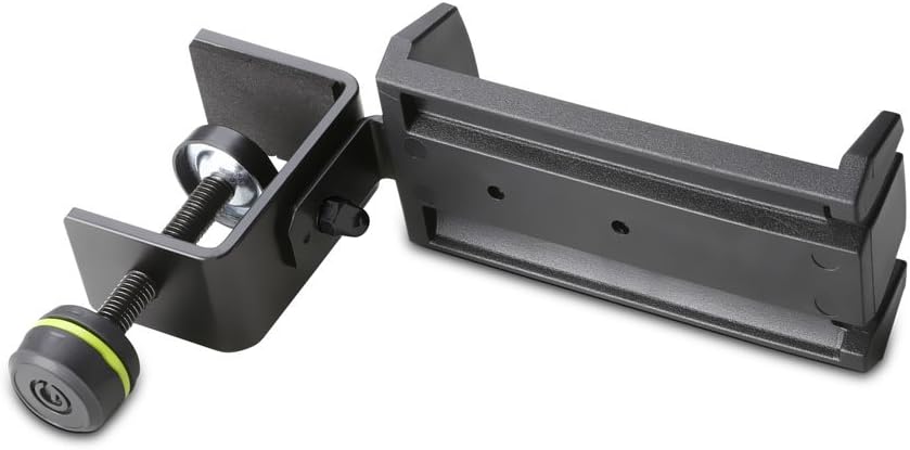 Gravity GMADRINKM Getränkehalter für Mikrofonstative Schwarz & GHPHTC01B Kopfhörerhalter für Tischmo