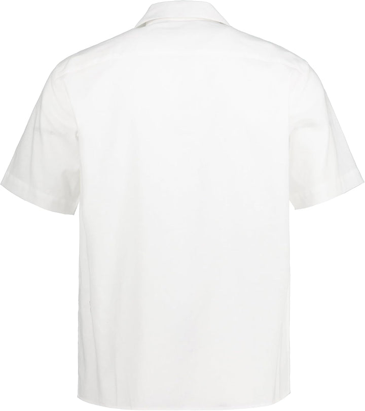 JP 1880 Herren grosse Grössen Übergrössen Menswear L-8XL Leinenmixhemd, Halbarm, Kubakragen, Modern