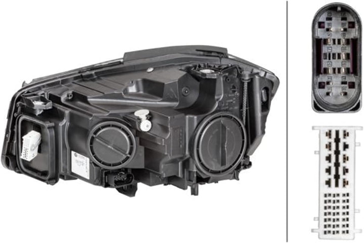 HELLA 1ZT 010 818-481 Bi-Xenon/LED-Hauptscheinwerfer - rechts - für u.a. Mercedes-Benz A-Class (W176