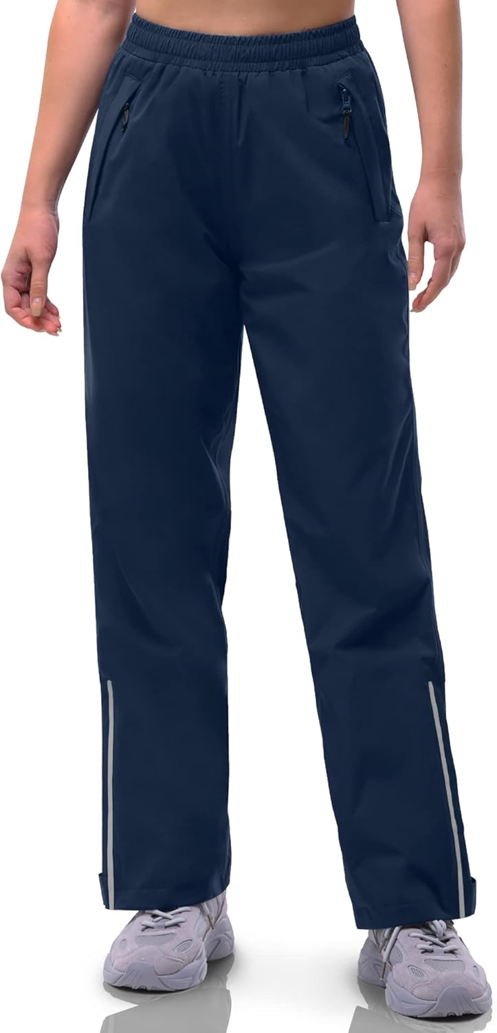 33,000ft Regenhose Damen Wasserdicht Atmungsaktiv Wanderhose Fahrrad Überziehhose Leichte Winddicht