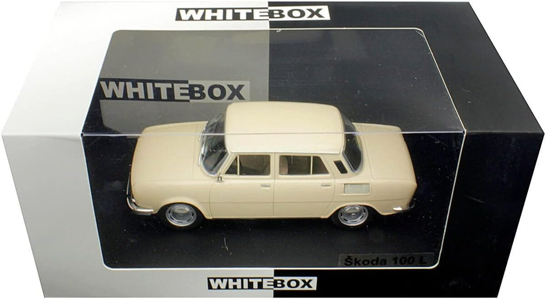 Skoda 100 L Whitebox Modellauto Druckguss Massstab 1:24, Beige