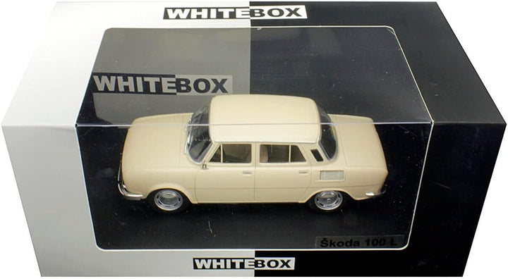 Skoda 100 L Whitebox Modellauto Druckguss Massstab 1:24, Beige