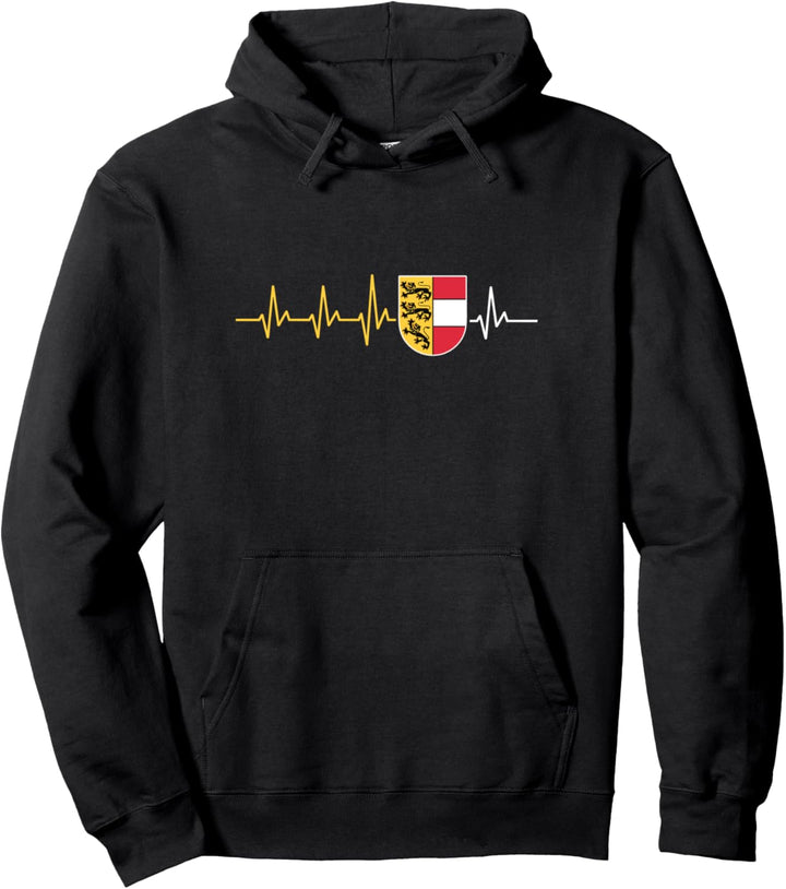 Kärnten Flagge Herzschlag Austria Wappen Kärntner Fahne Pullover Hoodie