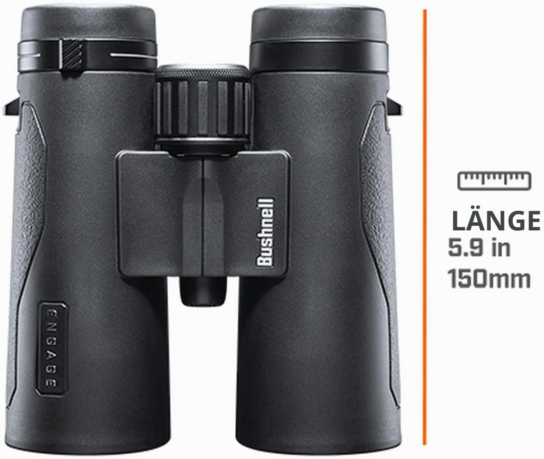 Bushnell Fernglas Engage X 10x42 - brilliante Bildqualität, detailreich, kompakt, beschlägt nicht, b
