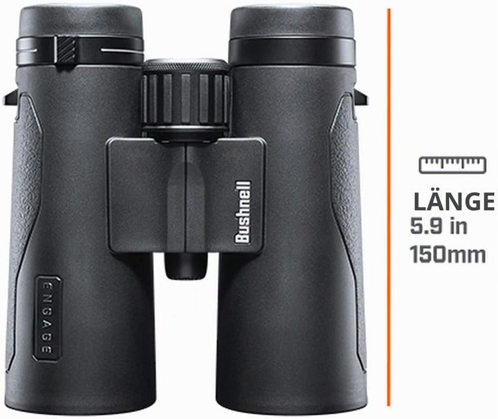 Bushnell Fernglas Engage X 10x42 - brilliante Bildqualität, detailreich, kompakt, beschlägt nicht, b