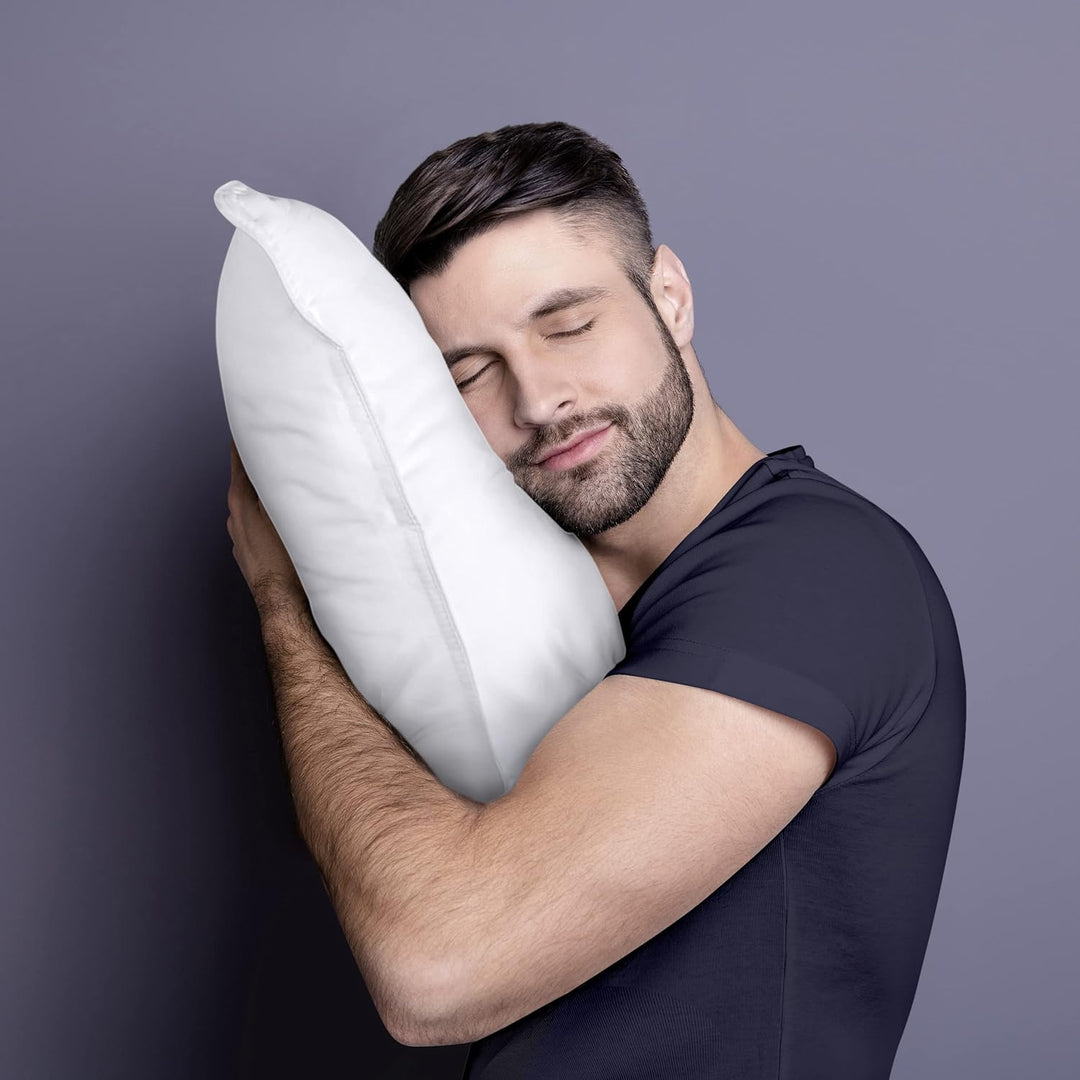 Utopia Bedding KopfKissen (2er Set), 65 x 65 cm Schlafkissen, Atmungsaktiv et Weich Kissen (Weiss) 6