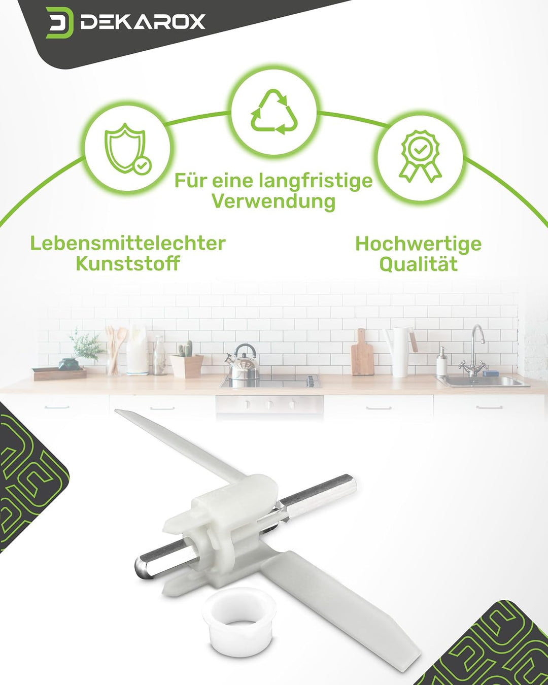 2 x Durchlaufschnitzlerflügel Mitnehmer für Bosch MUM5 MUMV MUZ5 Küchenmaschine wie 630760 00630760