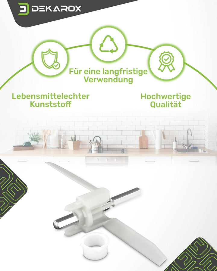 2 x Durchlaufschnitzlerflügel Mitnehmer für Bosch MUM5 MUMV MUZ5 Küchenmaschine wie 630760 00630760
