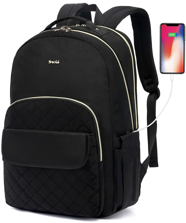 Rucksack Laptop Damen 15,6",Schulrucksack Mädchen Teenager Schultasche Frauen für Universität Studiu