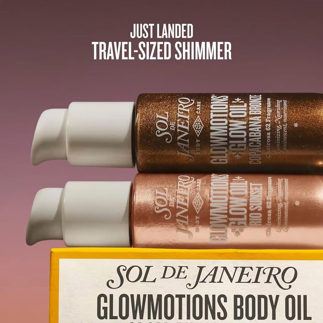 Sol de Janeiro Glowmotions Body Oil Set, Copacabana Bronze und Rio Sunset, Schimmerndes Körperöl mit