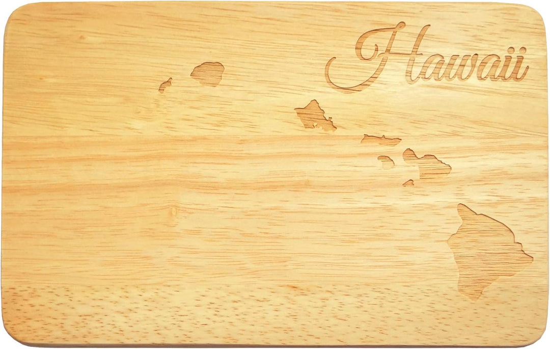 Frühstücksbrettchen Hawaii Brotbrettchen Gravur Pazifik Südsee Holz