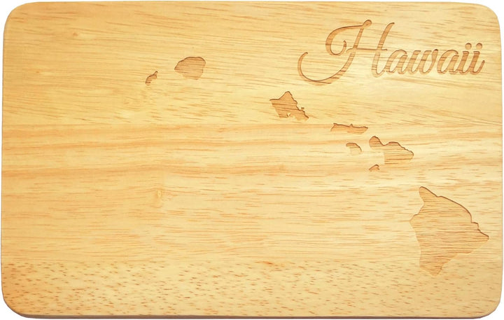 Frühstücksbrettchen Hawaii Brotbrettchen Gravur Pazifik Südsee Holz