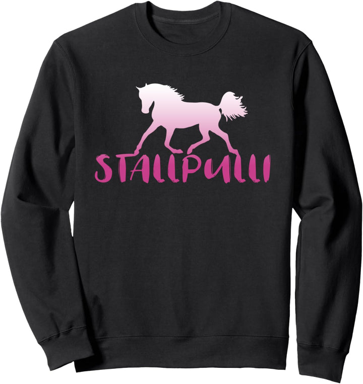 Stallpulli Pferd Reiten Mädchen Lustig Sweatshirt