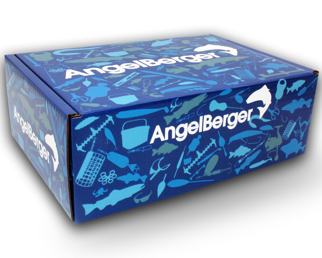 Angel Berger Pro Monatsbox Angelbox gefüllt mit Angelzubehör Promo Box Fishing Tackle Geschenk Angel