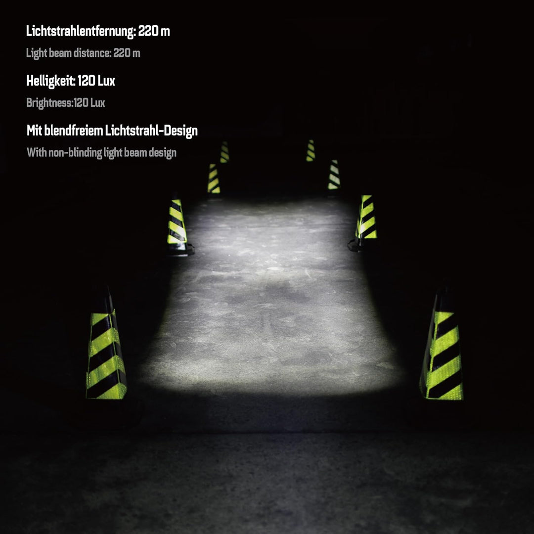 E-Bike Frontlicht 120 Lux Hammer E120 – LED Fahrradlampe, StVZO & ECE zugelassen, Aluminium/ABS, was
