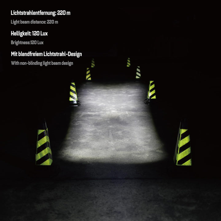 E-Bike Frontlicht 120 Lux Hammer E120 – LED Fahrradlampe, StVZO & ECE zugelassen, Aluminium/ABS, was