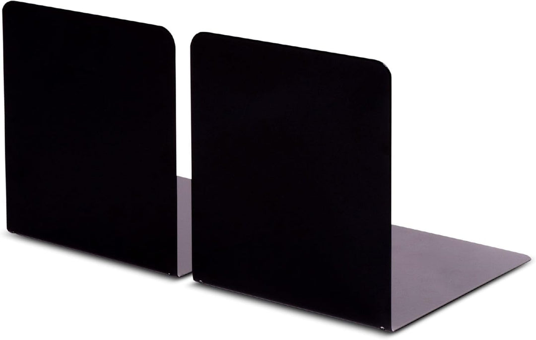 MAUL Buchstütze aus Metall (2er Pack) 14x12x14cm | Bücherhalter, Organzier für Kinder, Bücher, Büro,