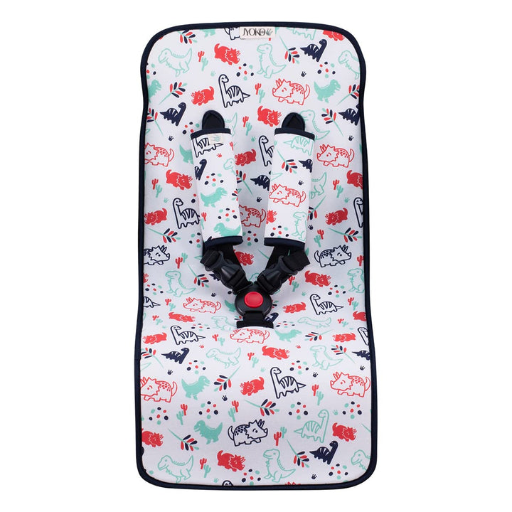 JYOKO KIDS Sitzauflage Universal für Kinderwagen + Gurtpolster Hergestellt aus Baumwollstoff + Schau