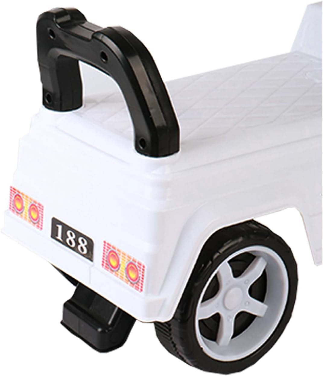 Rutschauto für Kinder, mit Hupe und Staufach, mit Hupe, Stauraum unter dem Sitz, Rutschfläche für Kl