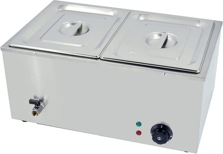 TAIMIKO Elektrisches Wasserbad aus Edelstahl, 220 – 240 V, 1500 W, Kommerziell Speisewärmer, Bain Ma