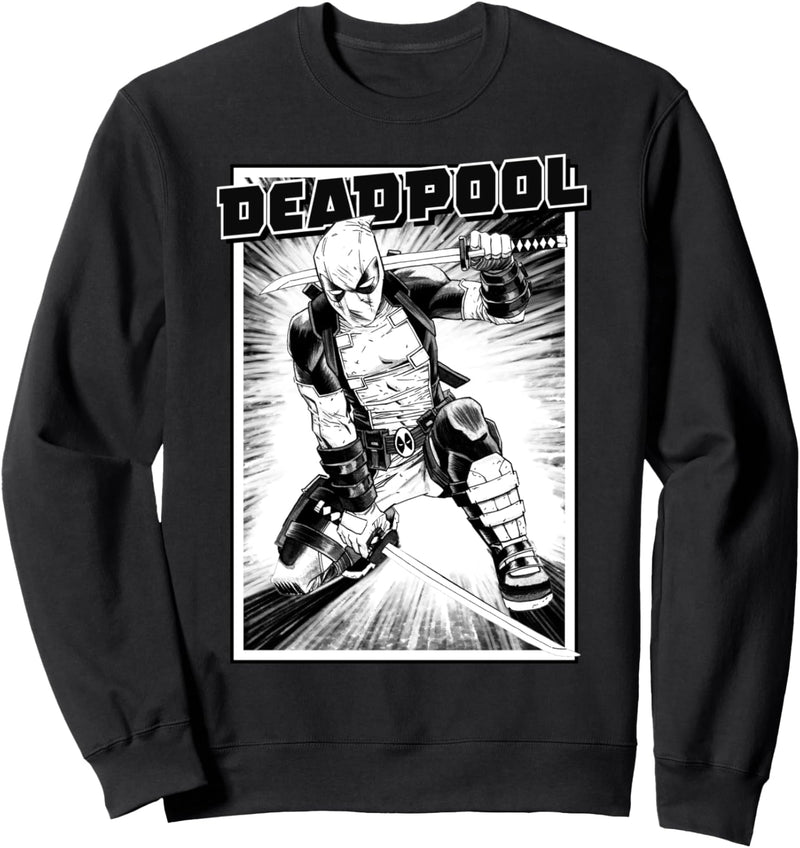 Marvel Deadpool Comic Action Pose Sweatshirt