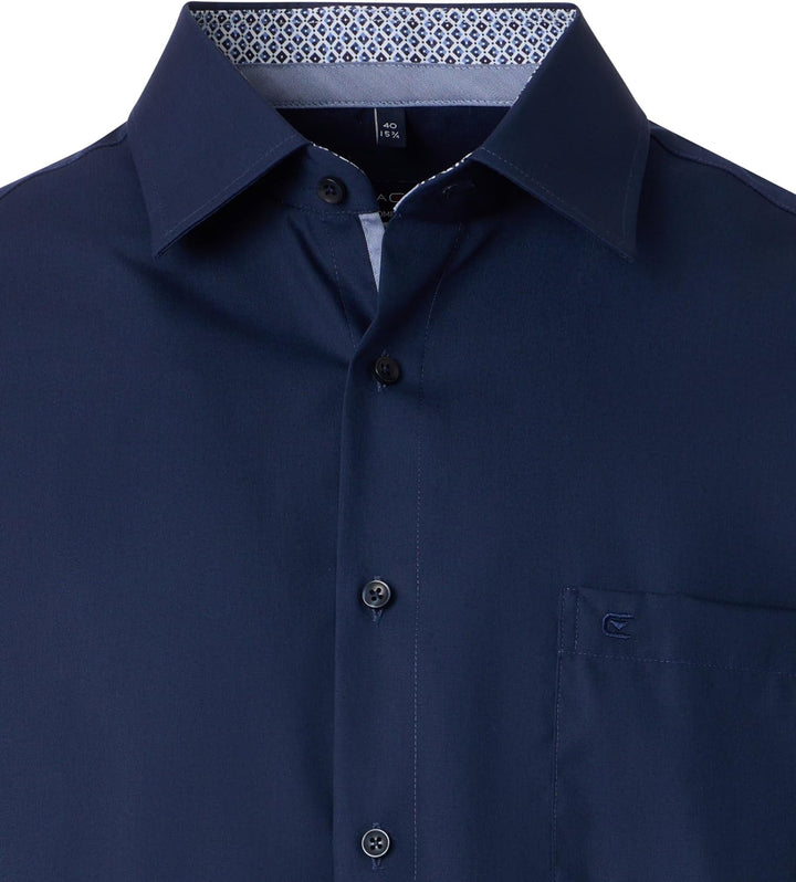 CASAMODA Businesshemd Uni Comfort Fit Standard 48 Blau (117), Standard 48 Blau (117)