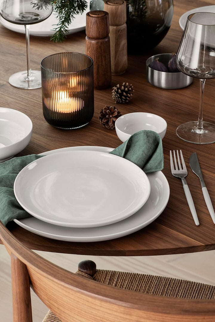 blomus -VEN- Windlicht Size L, sanfter Grauton, eleganter Blickfang als Windlicht oder Vase, Farbe S