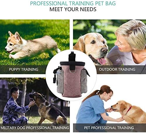 Pssopp Futterbeutel für Hunde Tragbare Dog Snack Tasche Abnehmbare Hundetraining Treat Pouch Hund Le