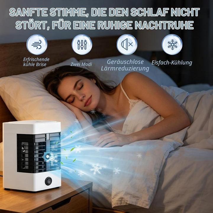 Klimaanlage Mobil Upgrade Version,5 in 1 Mobile Klimageräte,Luftkühler mit Verdunstungskühlung,USB V