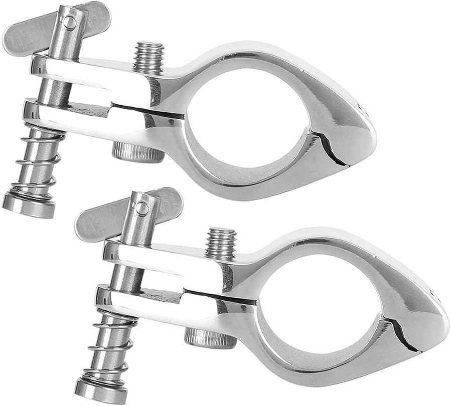 Marine-Kieferrutsche, Yctze Universal 2pcs Stahlbootsscharnier-Oberkieferrutsche Marine-Hardware-Fit