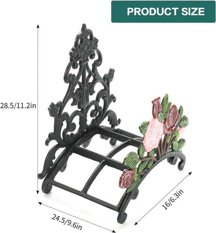 Sungmor Gartenschlauchhalter aus Gusseisen - Wand-Wasserschlauchhalter - Dekoration Hängender Schlau