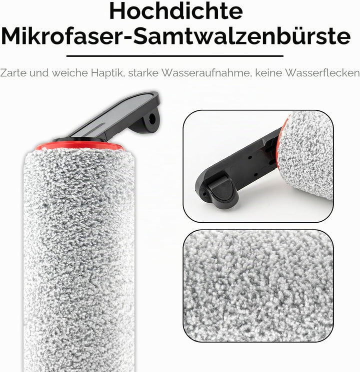 (3 Stück) H14 Pro Ersatz rollenbürsten kompatibel mit Dreame H14 Pro Nass- und Trockensauger, Rollen