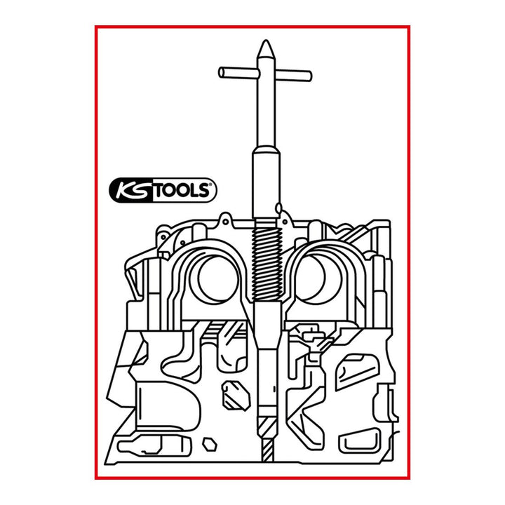 KS Tools 152.1388 Injektoren-Sitz-Reinigungswerkzeug, Mercedes