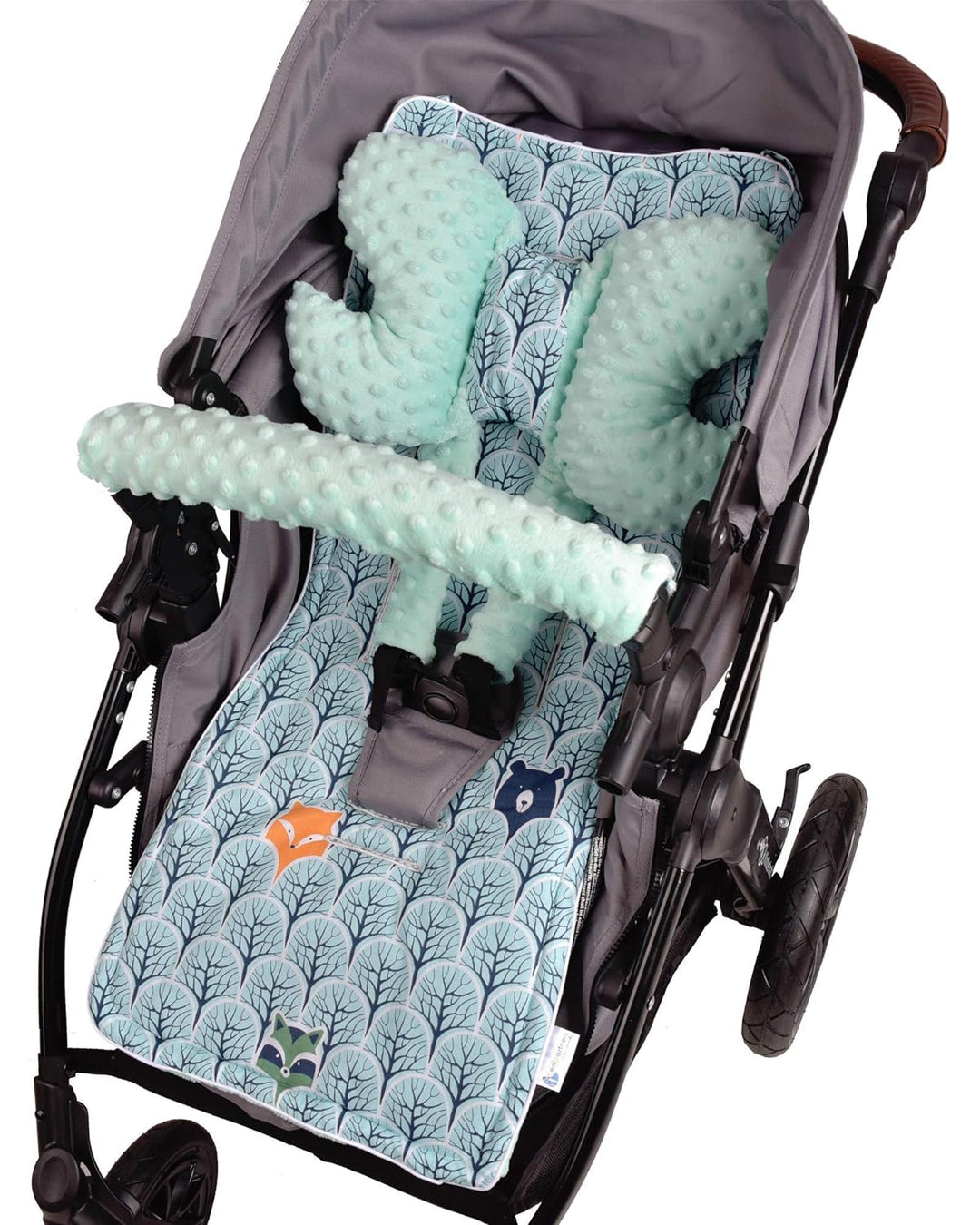 Medi Partners Universal Sitzauflage Kinderwagen &amp; Buggys Sitzeinglage Kinderwagendecke 5tgl Gurtpols